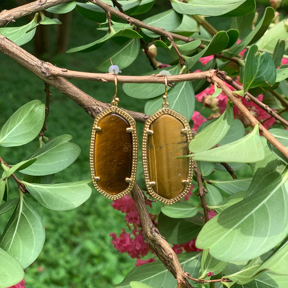 Kendra Scott Danielle Gold in Tiger’s Eye